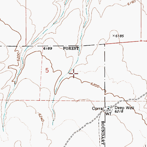 Topographic Map of State Antelope Trap, AZ