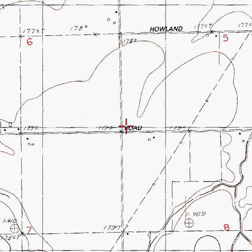 Topographic Map of Stamm School, IL