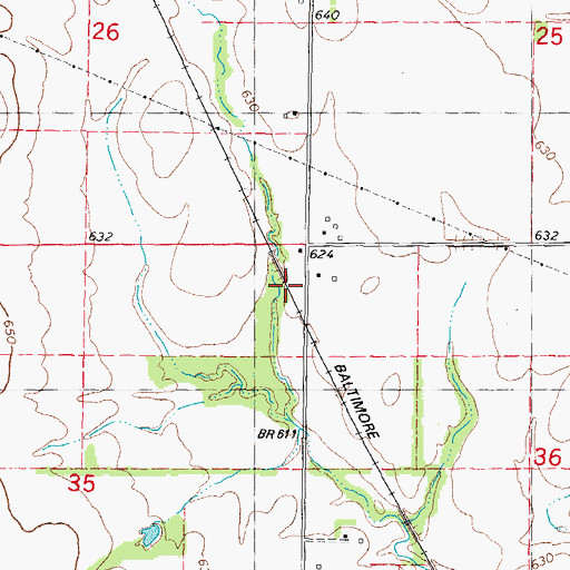 Topographic Map of Standard School (historical), IL