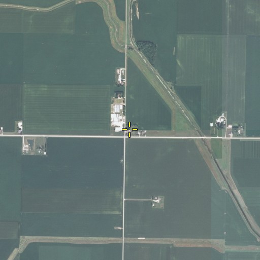 Aerial/Satellite Image of Stanton Center School, IL