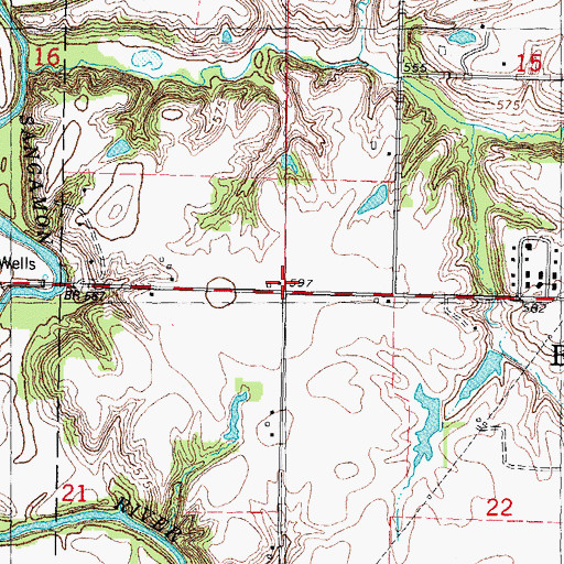Topographic Map of Star School (historical), IL