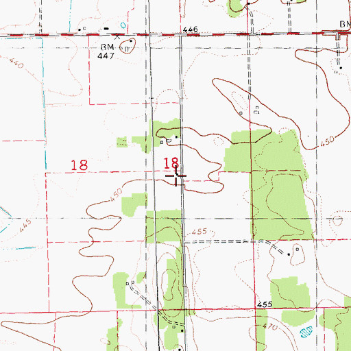 Topographic Map of Star School (historical), IL