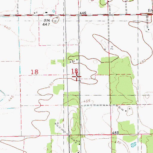 Topographic Map of Star School (historical), IL