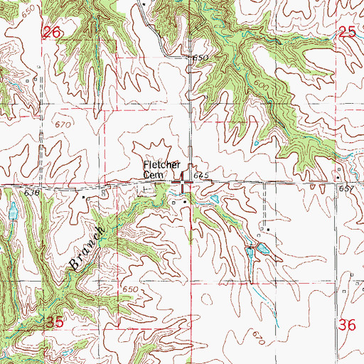 Topographic Map of Star School (historical), IL