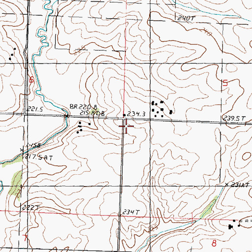 Topographic Map of Star School (historical), IL