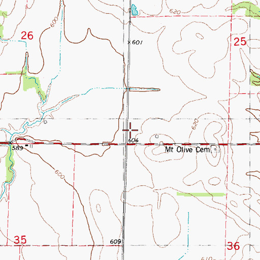 Topographic Map of Stark School (historical), IL