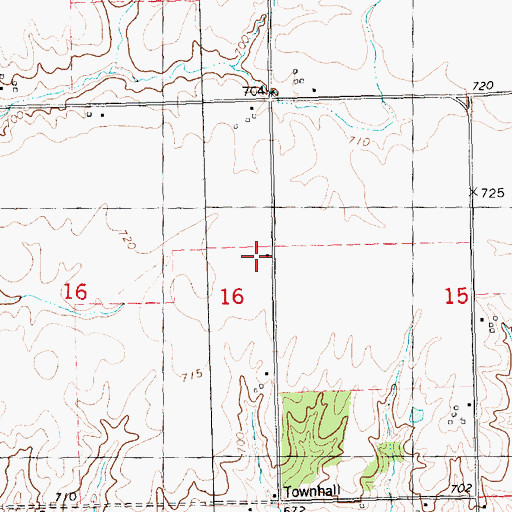 Topographic Map of Starr School (historical), IL