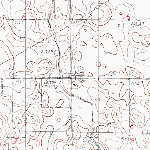 Topographic Map of Stephenson School (historical), IL