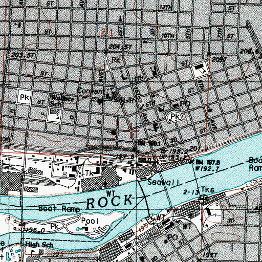 Topographic Map of Sterling, IL