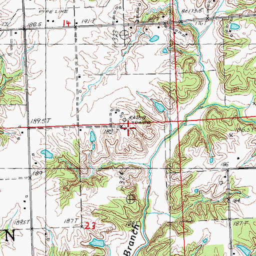 Topographic Map of Sterling School (historical), IL