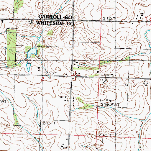 Topographic Map of Steuben School (historical), IL