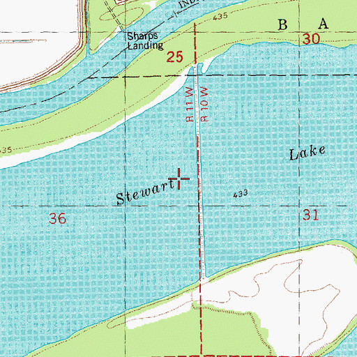 Topographic Map of Stewart Lake, IL