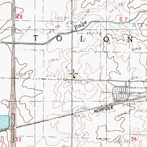 Topographic Map of Stewart School (historical), IL