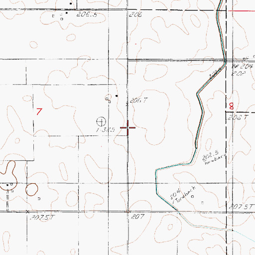 Topographic Map of Stewart School (historical), IL