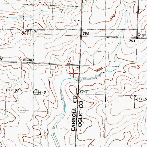 Topographic Map of Stewart School (historical), IL
