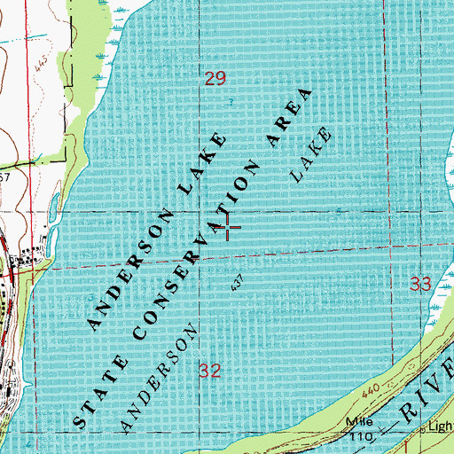 Topographic Map of Stickey Lake, IL