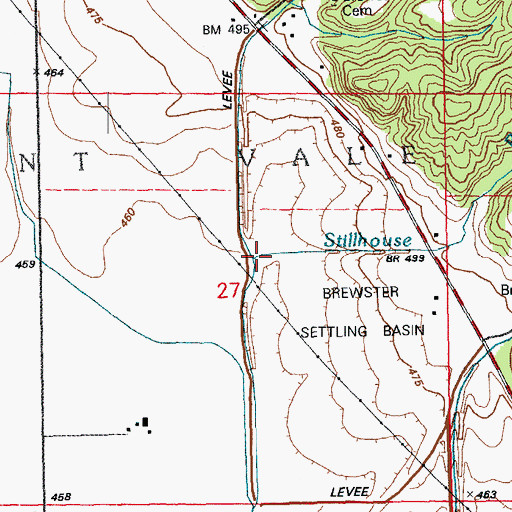 Topographic Map of Stillhouse Branch, IL