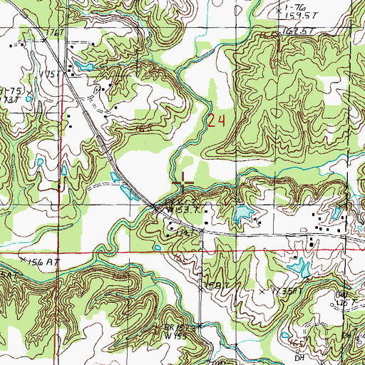 Topographic Map of Stone Creek, IL