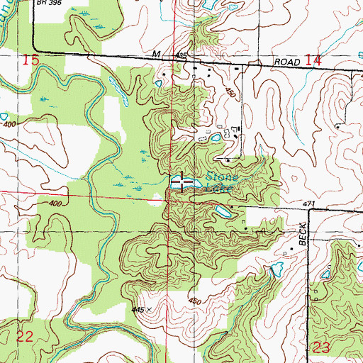 Topographic Map of Stone Lake, IL