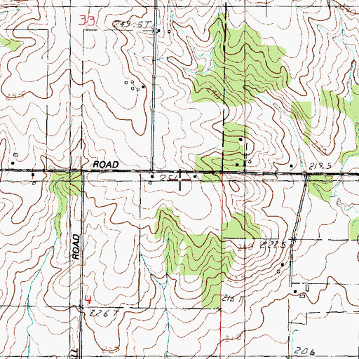 Topographic Map of Stone School (historical), IL