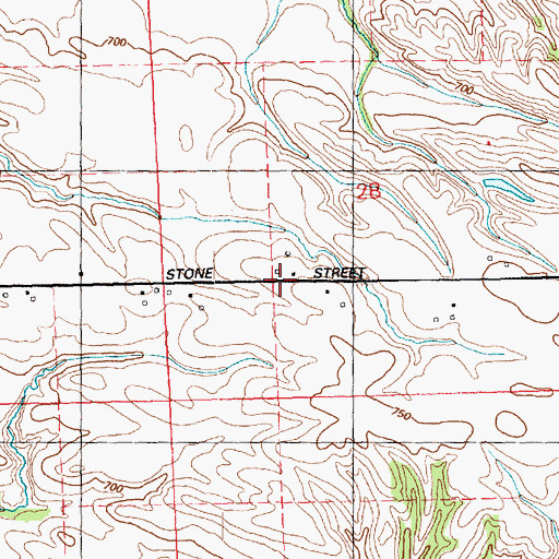 Topographic Map of Stone Street School (historical), IL