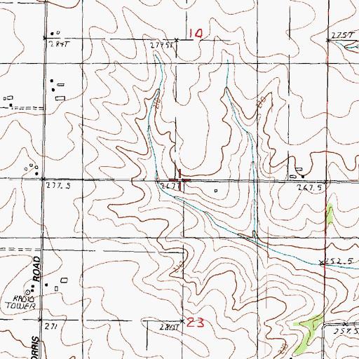Topographic Map of Stonebraker School (historical), IL