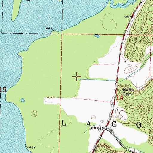 Topographic Map of Strawn Creek, IL
