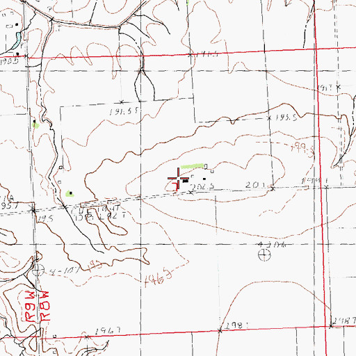 Topographic Map of Strawn School (historical), IL