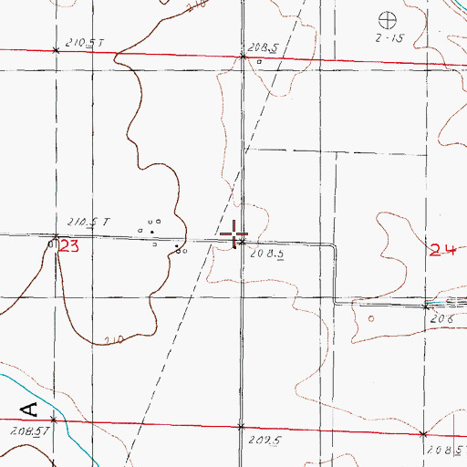 Topographic Map of Stringtown School (historical), IL