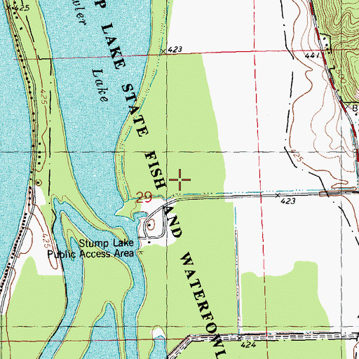 Topographic Map of Stump Lake State Fish and Waterfowl Manageme, IL
