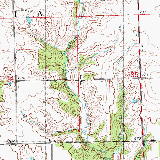 Topographic Map of Stump Valley School (historical), IL