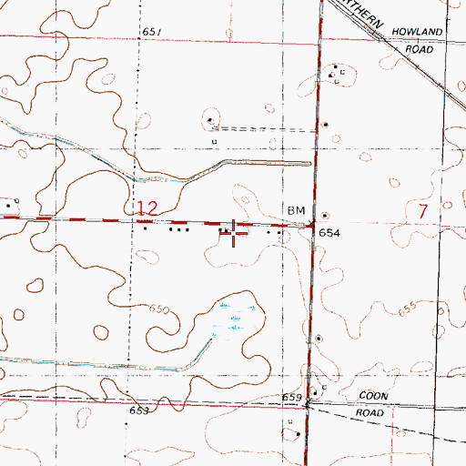 Topographic Map of Sturtz School (historical), IL