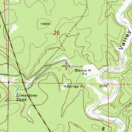 Topographic Map of Randall Tank, AZ