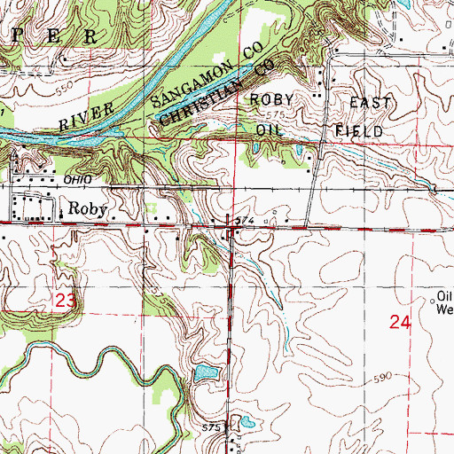Topographic Map of Sudduth School (historical), IL