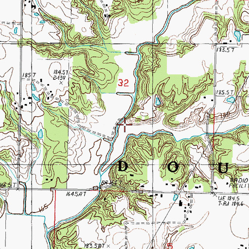 Topographic Map of Sugar Fork, IL