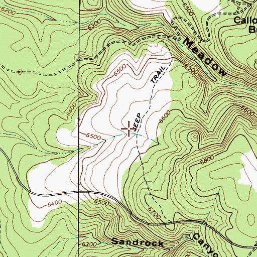 Topographic Map of Juniper Tank, AZ