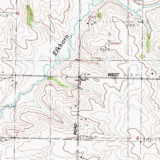 Topographic Map of Summer Hill School (historical), IL