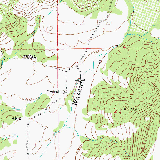 Topographic Map of Haught Ranch, AZ