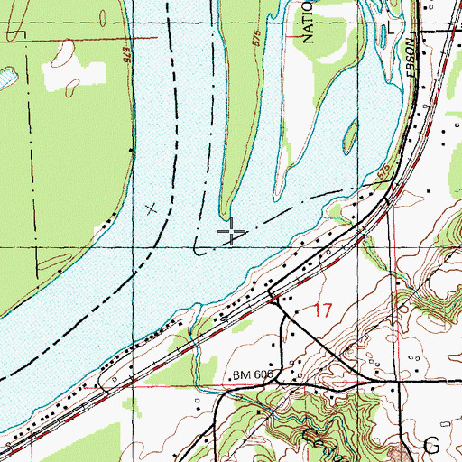 Topographic Map of Sunfish Slough, IL