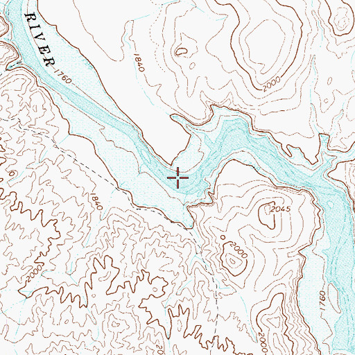 Topographic Map of Jacks Cove, AZ