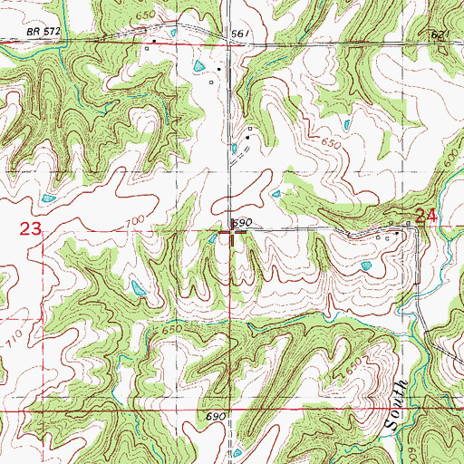 Topographic Map of Sunny Hill School (historical), IL