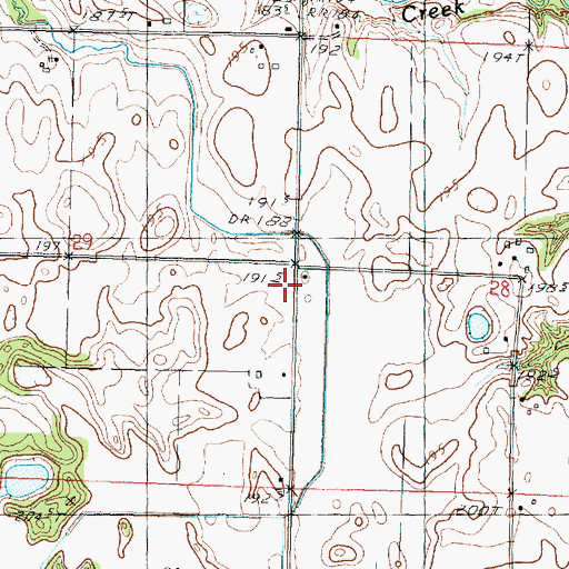 Topographic Map of Sunny Knoll School (historical), IL
