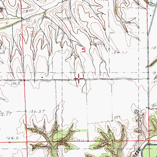 Topographic Map of Sunnyside School (historical), IL