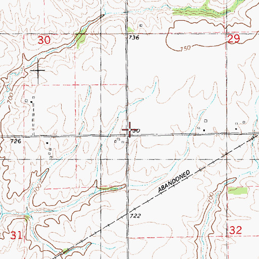 Topographic Map of Sunnyside School (historical), IL