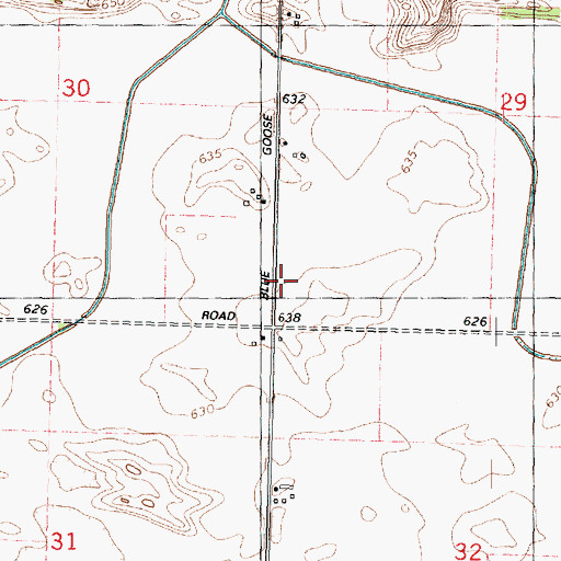 Topographic Map of Sunnyside School (historical), IL