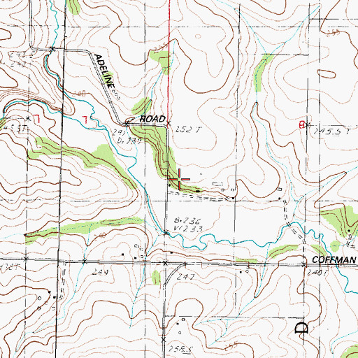 Topographic Map of Sunnyside School (historical), IL