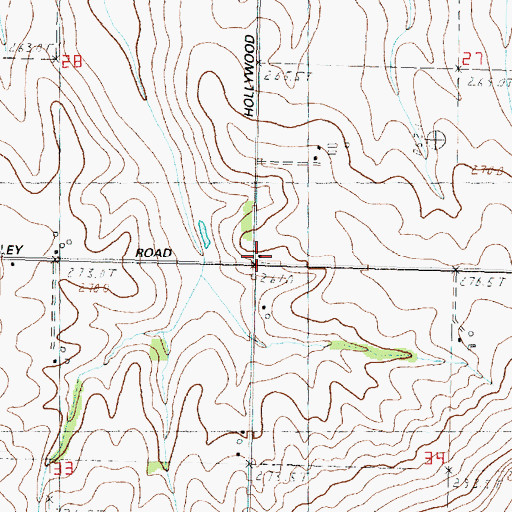 Topographic Map of Sunnyside School (historical), IL