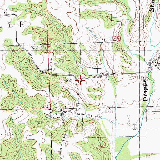 Topographic Map of Sunnyview School (historical), IL
