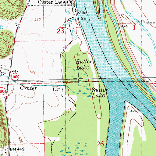 Topographic Map of Sutter Lake, IL