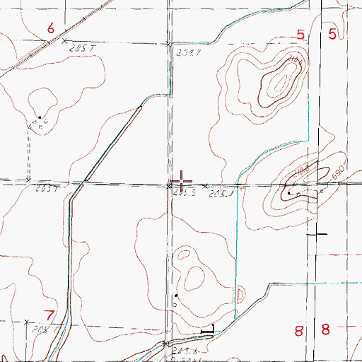 Topographic Map of Swamp Angel School (historical), IL